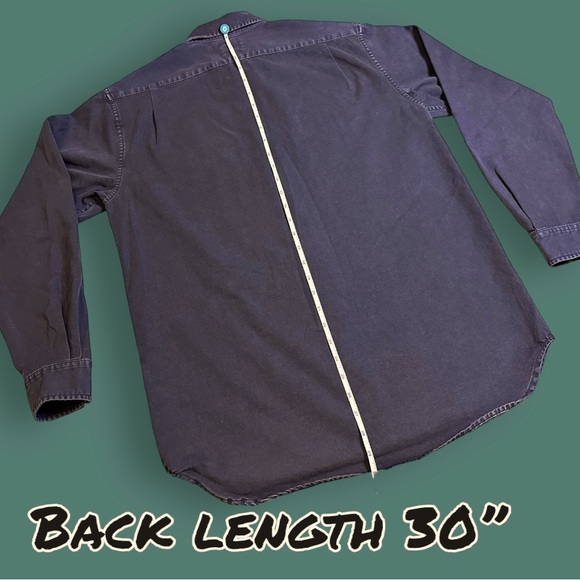 🎉HP🎉EUC Lucky Brand Denim-Like Vintage Button Down in Faded Black. Size Small - Picture 10 of 14